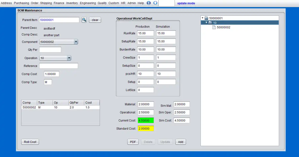 Download web tool or web app BlueSeer ERP