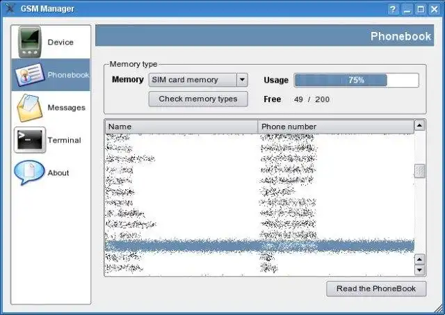 Descargue la herramienta web o la aplicación web Bluetooth GSM Phone Manager