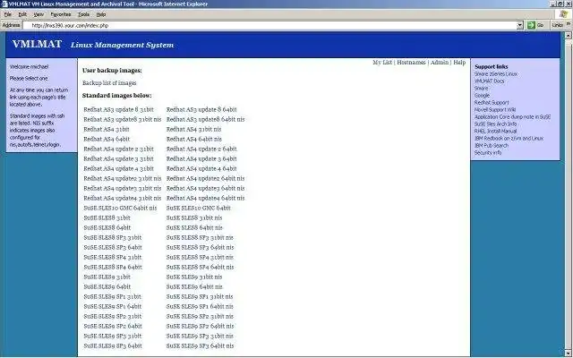 Download web tool or web app BMC VM Linux Management and Archiving