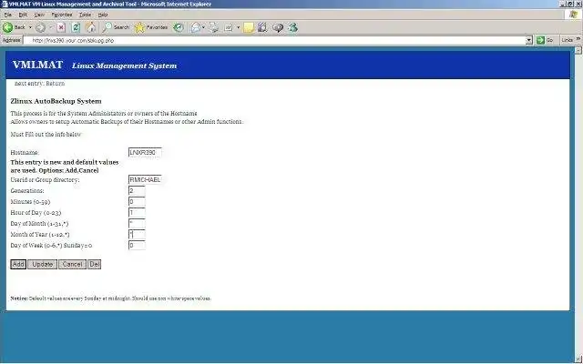 Download web tool or web app BMC VM Linux Management and Archiving