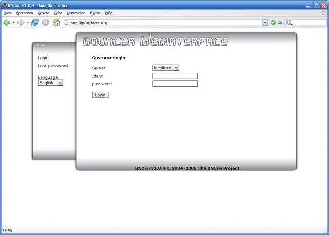 Download web tool or web app BNCwi