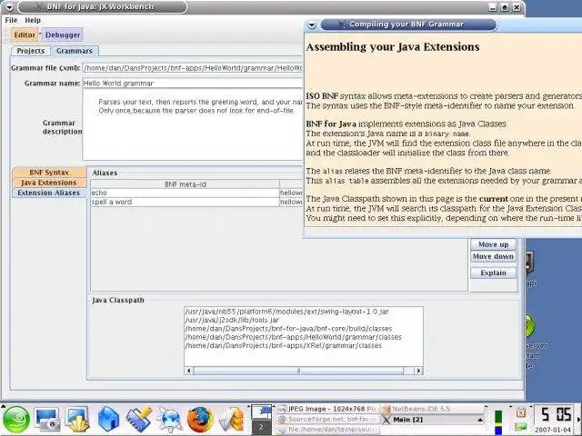 Télécharger l'outil Web ou l'application Web BNF pour Java