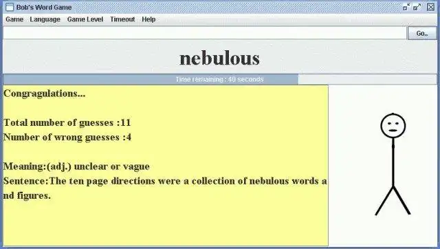 Mag-download ng web tool o web app na Bobs Hangman para tumakbo sa Linux online