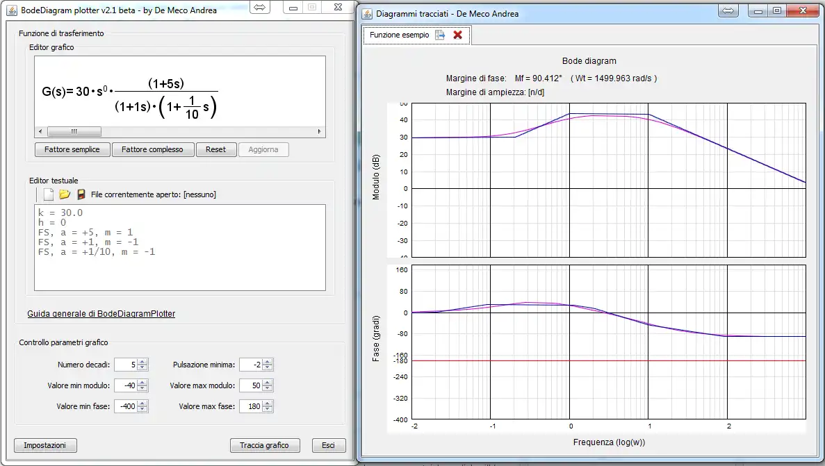 Download web tool or web app Bode diagram plotter to run in Linux online