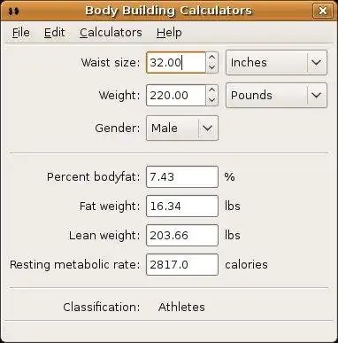 웹 도구 또는 웹 앱 BodyBuilding 계산기 다운로드