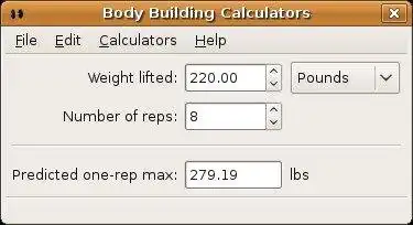 Завантажте веб-інструмент або веб-програму BodyBuilding Calculators