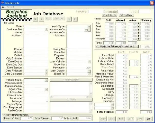 Descărcați instrumentul web sau aplicația web Bodyshop Data Assistant (BDA)