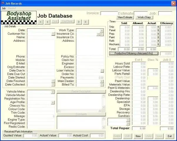 Download web tool or web app Bodyshop Data Assistant (BDA)