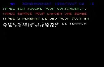 Scarica lo strumento web o l'app web Bombardement - Jeu en BASIC TO7/8/9 MO5
