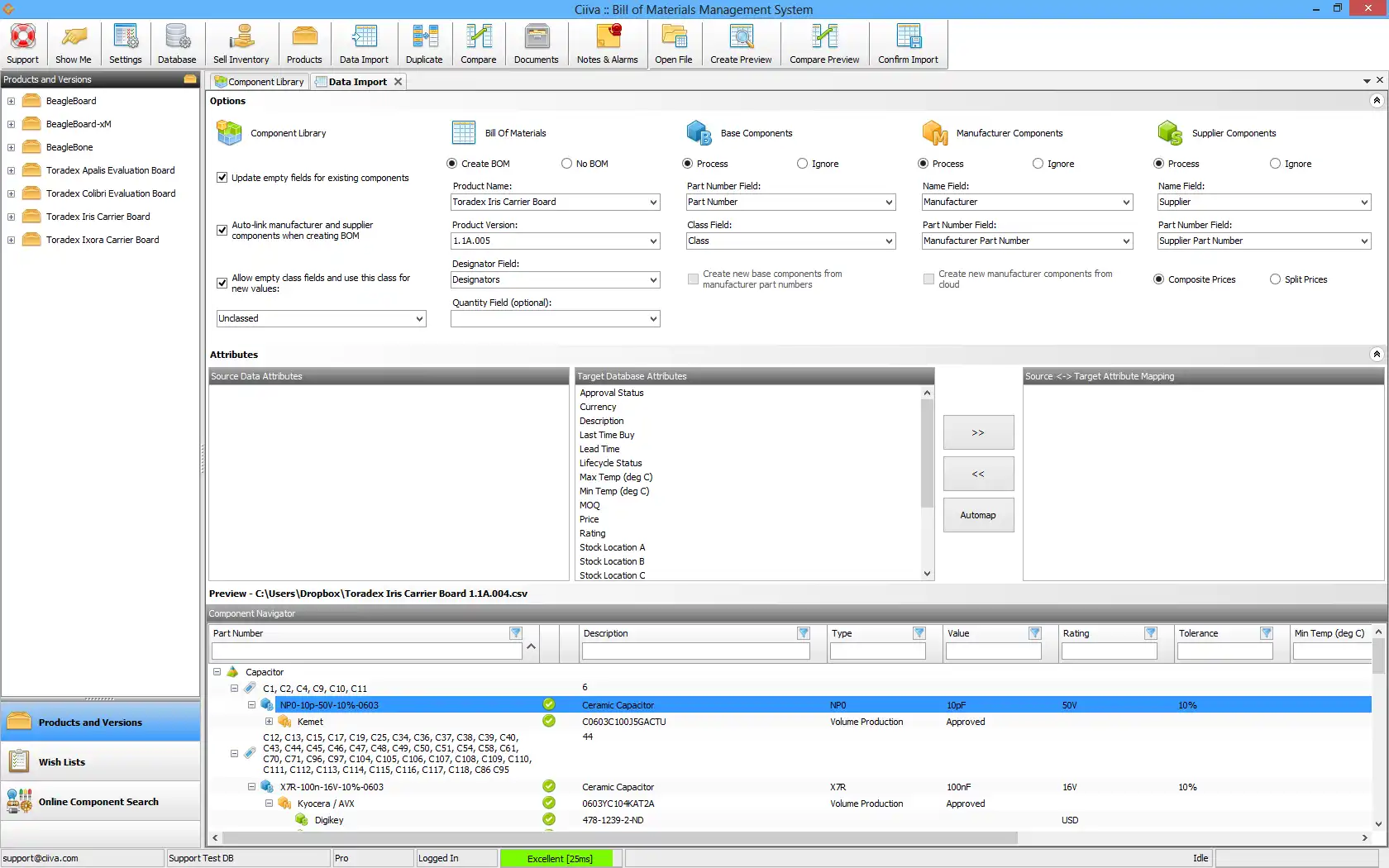 Descargue la herramienta web o la aplicación web Software de gestión de listas de materiales