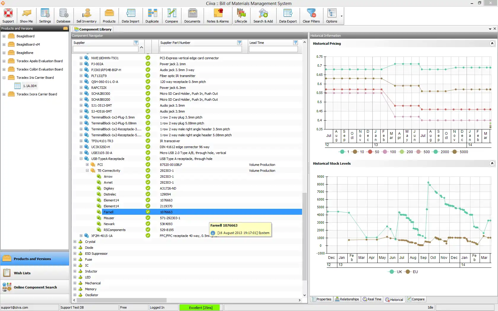 Download web tool or web app BOM Management Software
