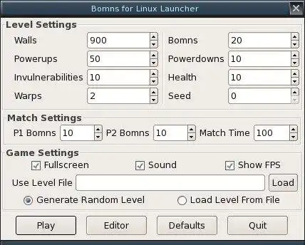 Linux'ta çevrimiçi çalıştırmak için web aracını veya web uygulamasını Bomns for Linux'u indirin
