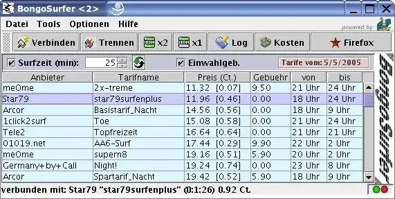 Laden Sie das Webtool oder die Web-App BongoSurfer herunter