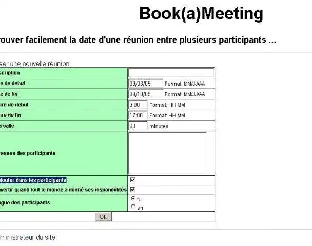 Download web tool or web app Book(a)Meeting