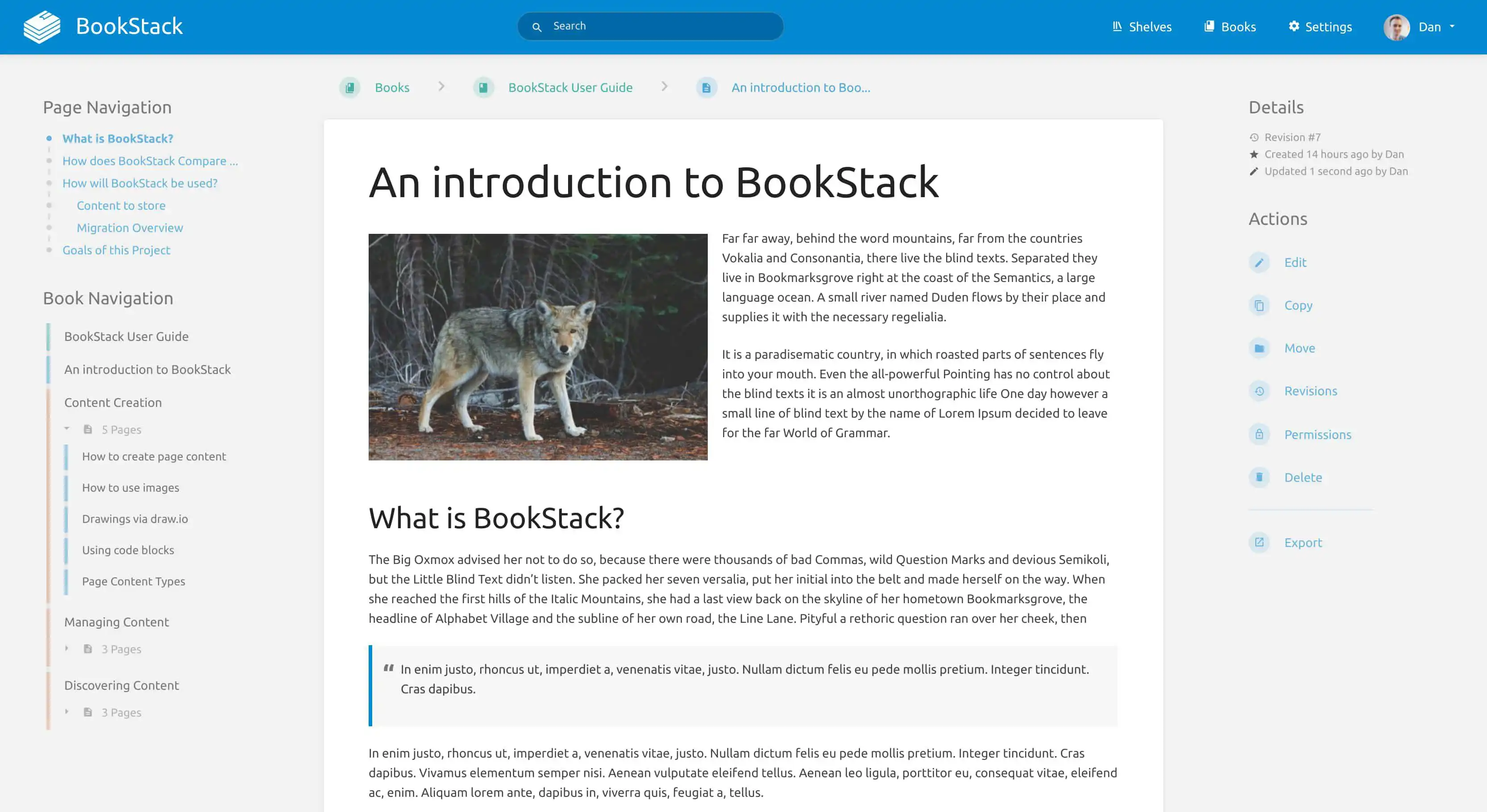 Download web tool or web app BookStack