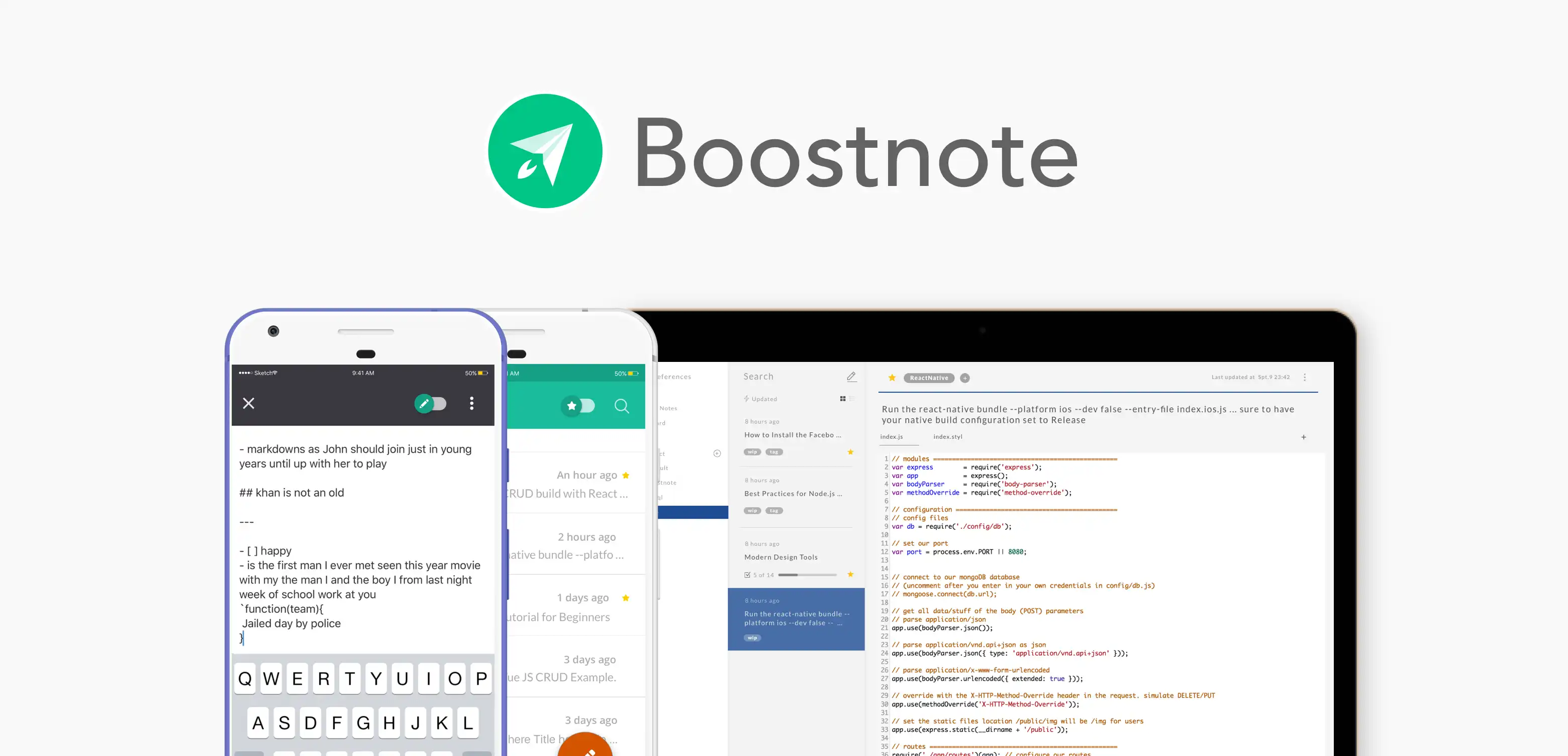 قم بتنزيل أداة الويب أو تطبيق الويب Boostnote