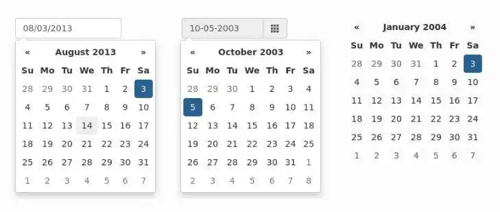 ดาวน์โหลดเครื่องมือเว็บหรือเว็บแอป bootstrap-datepicker