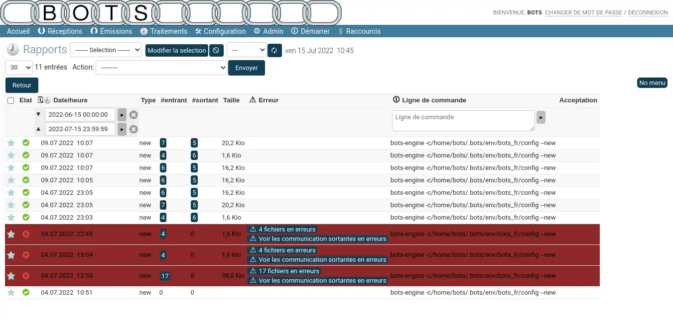 Télécharger l'outil Web ou l'application Web Bots-ediint traducteur edi open source