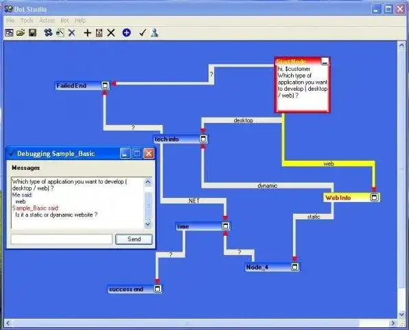 Unduh alat web atau rangkaian bot aplikasi web