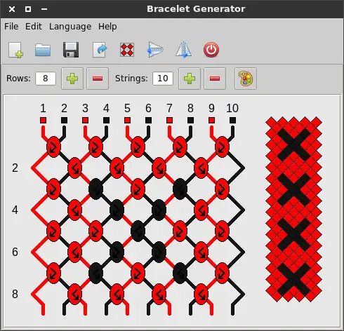 Unduh alat web atau aplikasi web Generator Gelang untuk dijalankan di Windows online melalui Linux online