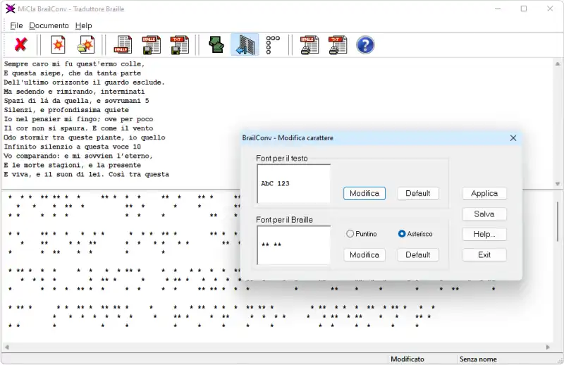 Scarica il web tool o la web app Braille Converter di MiCla