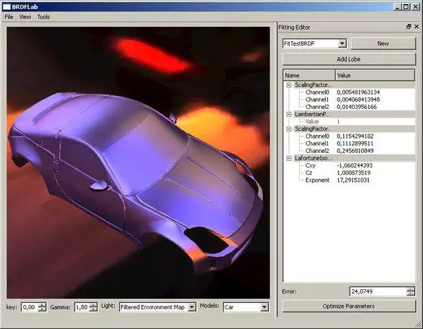 Download web tool or web app BRDFLab