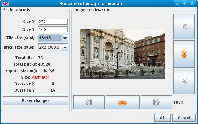 Mag-download ng web tool o web app na BrickMosaic para tumakbo sa Linux online