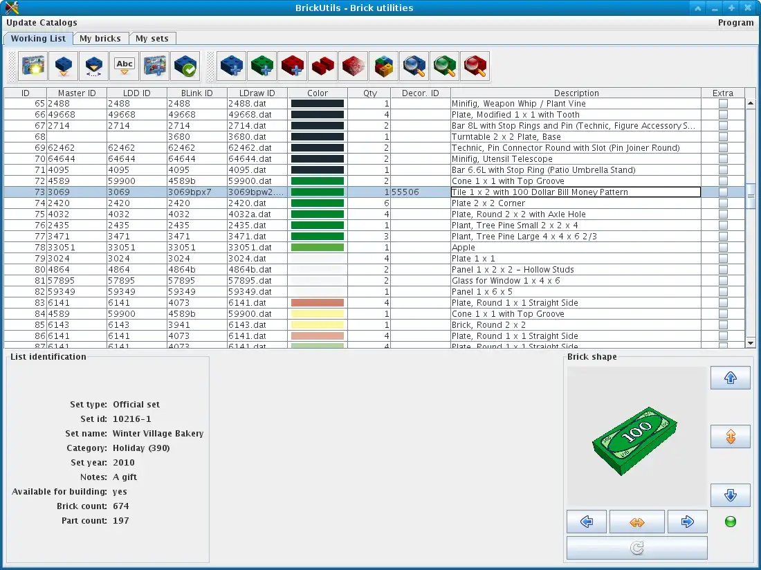 Scarica lo strumento Web o l'app Web BrickUtils per l'esecuzione in Linux online