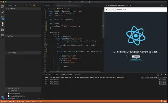 Download web tool or web app Browser Preview for VS Code