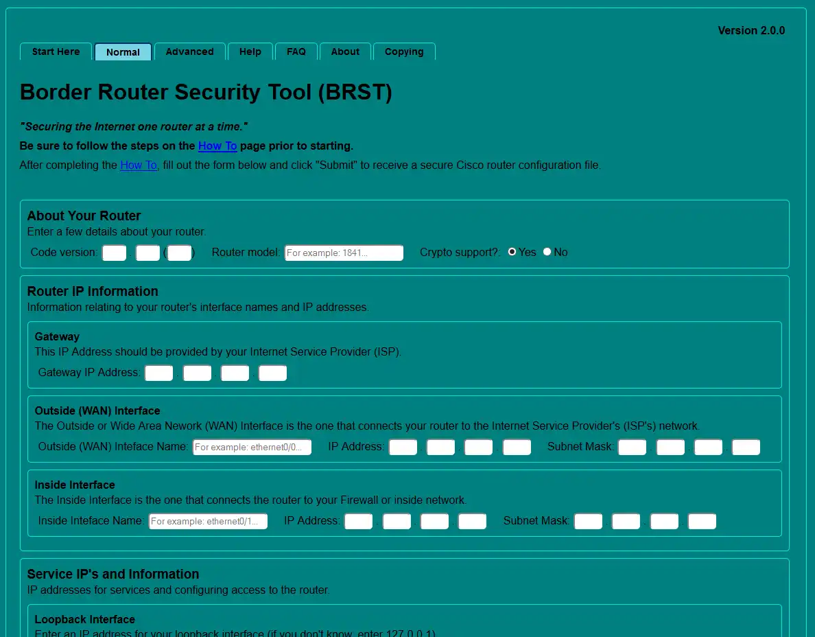 वेब टूल या वेब ऐप डाउनलोड करें BRST - सीमा राउटर सुरक्षा उपकरण