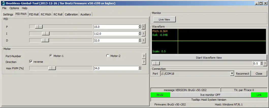 Unduh alat web atau aplikasi web brushless-gimbal-BruGi