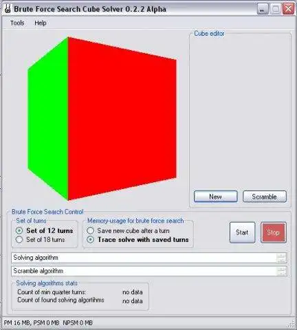 Download web tool or web app Brute Force Search Cube Solver to run in Windows online over Linux online