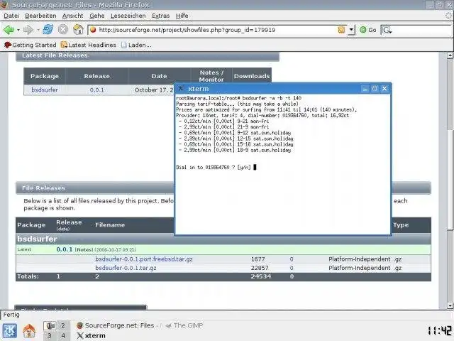 Download web tool or web app bsdsurfer