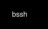 Patakbuhin ang bssh sa OnWorks na libreng hosting provider sa Ubuntu Online, Fedora Online, Windows online emulator o MAC OS online emulator