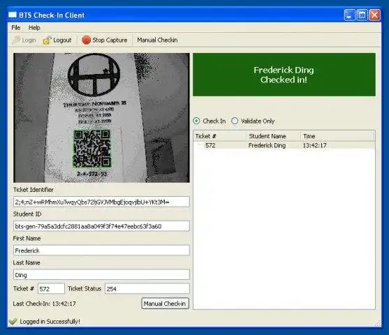 Download web tool or web app BTS: Barcode Ticket System