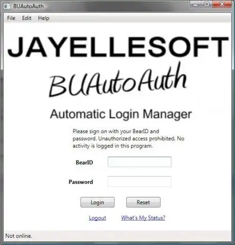 Download web tool or web app BUAutoAuth