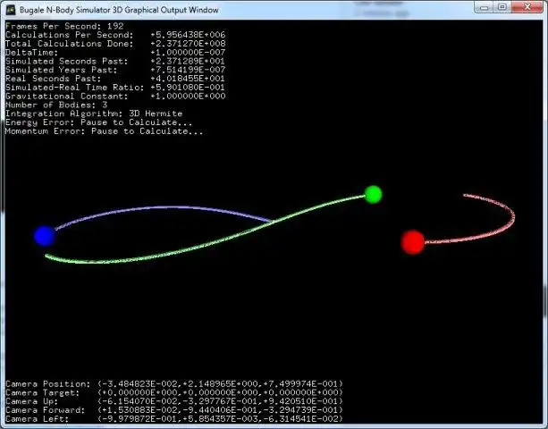 Download web tool or web app Bugale N-Body Simulator
