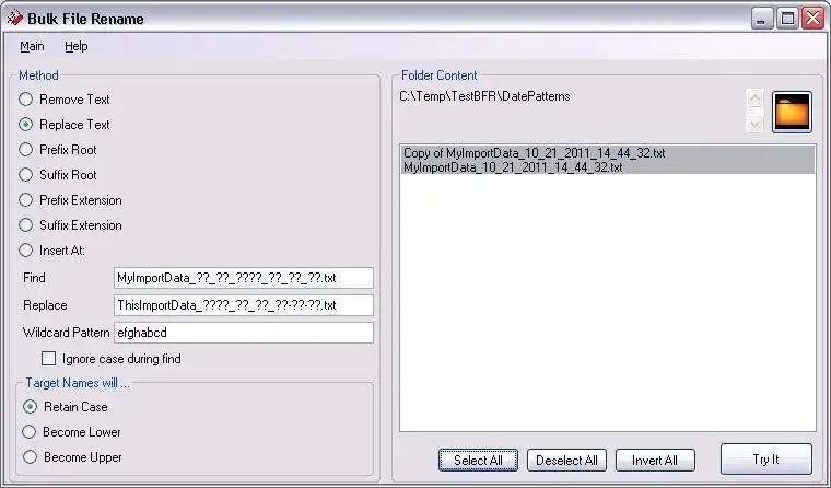 Download web tool or web app Bulk File Rename