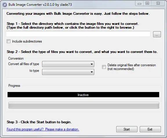 הורד כלי אינטרנט או אפליקציית אינטרנט Bulk Image Converter
