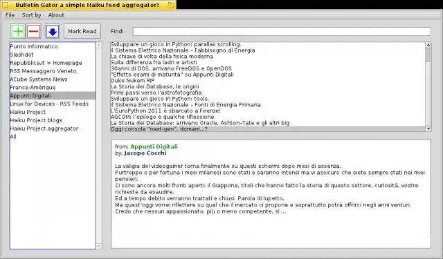 Descargue la herramienta web o la aplicación web Bulletin Gator