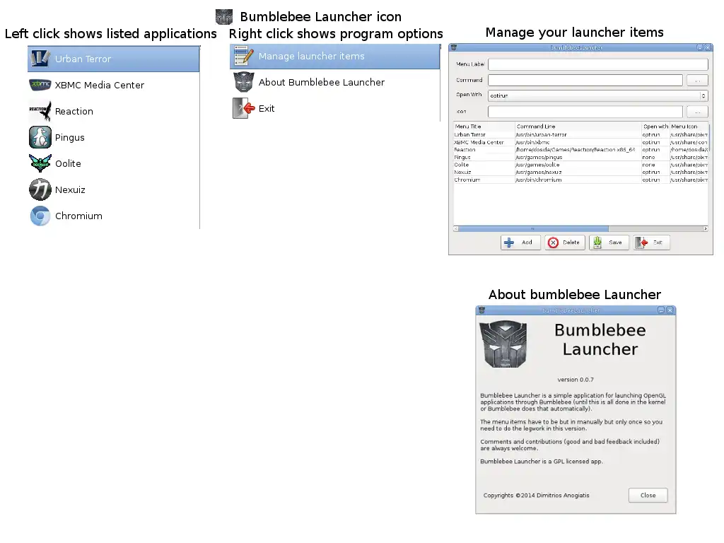 Download web tool or web app bumblebeeLauncher