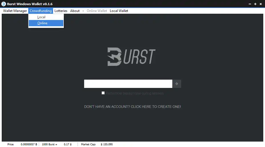Download web tool or web app Burstcoin Client for Windows