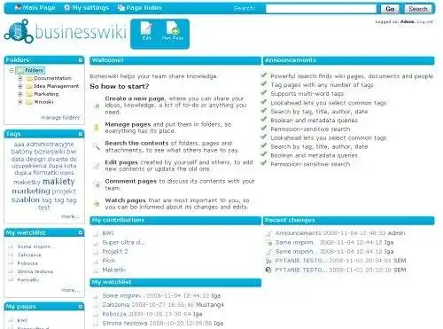 Завантажте веб-інструмент або веб-програму BusinessWiki