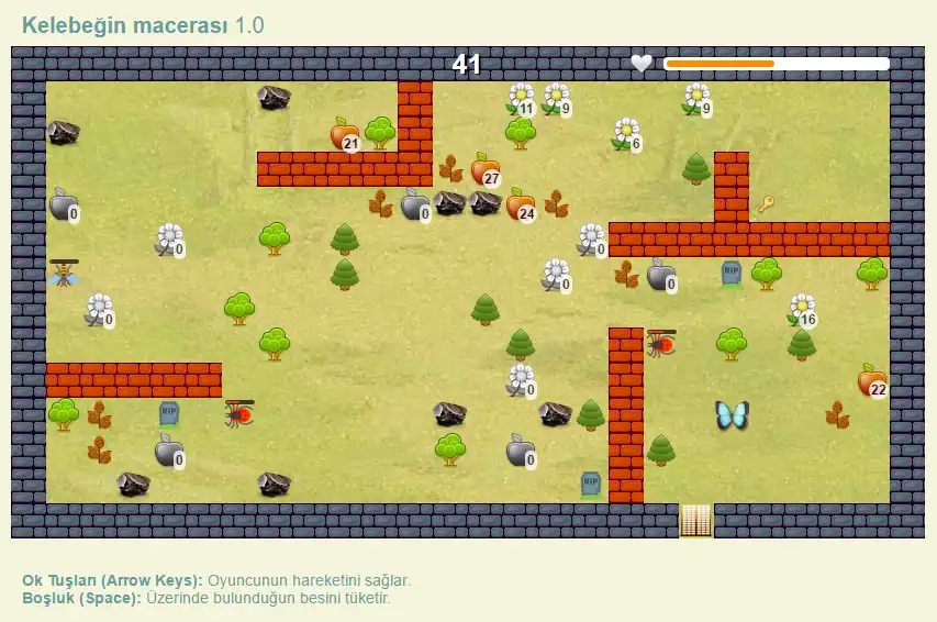 ดาวน์โหลดเครื่องมือเว็บหรือเว็บแอป Butterfly Javascript Game เพื่อทำงานใน Linux ออนไลน์