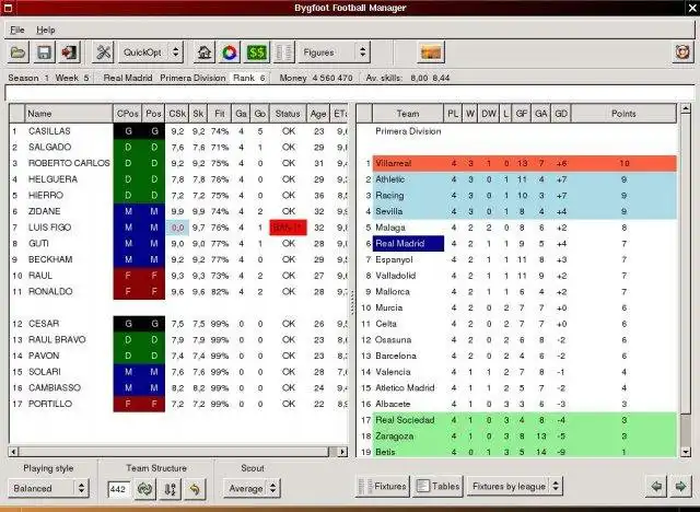 Download web tool or web app Bygfoot Football Manager