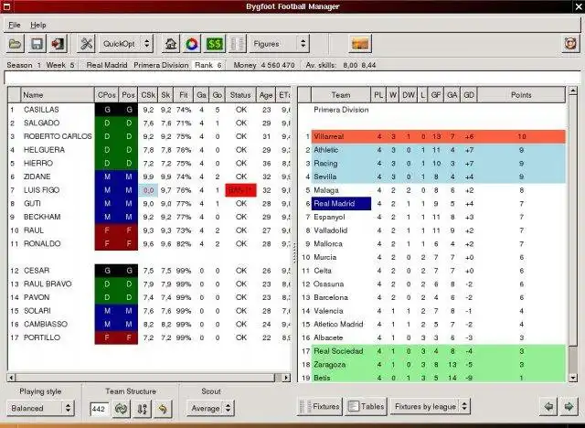 Laden Sie das Web-Tool oder die Web-App Bygfoot Football Manager herunter, um es unter Windows online über Linux online auszuführen