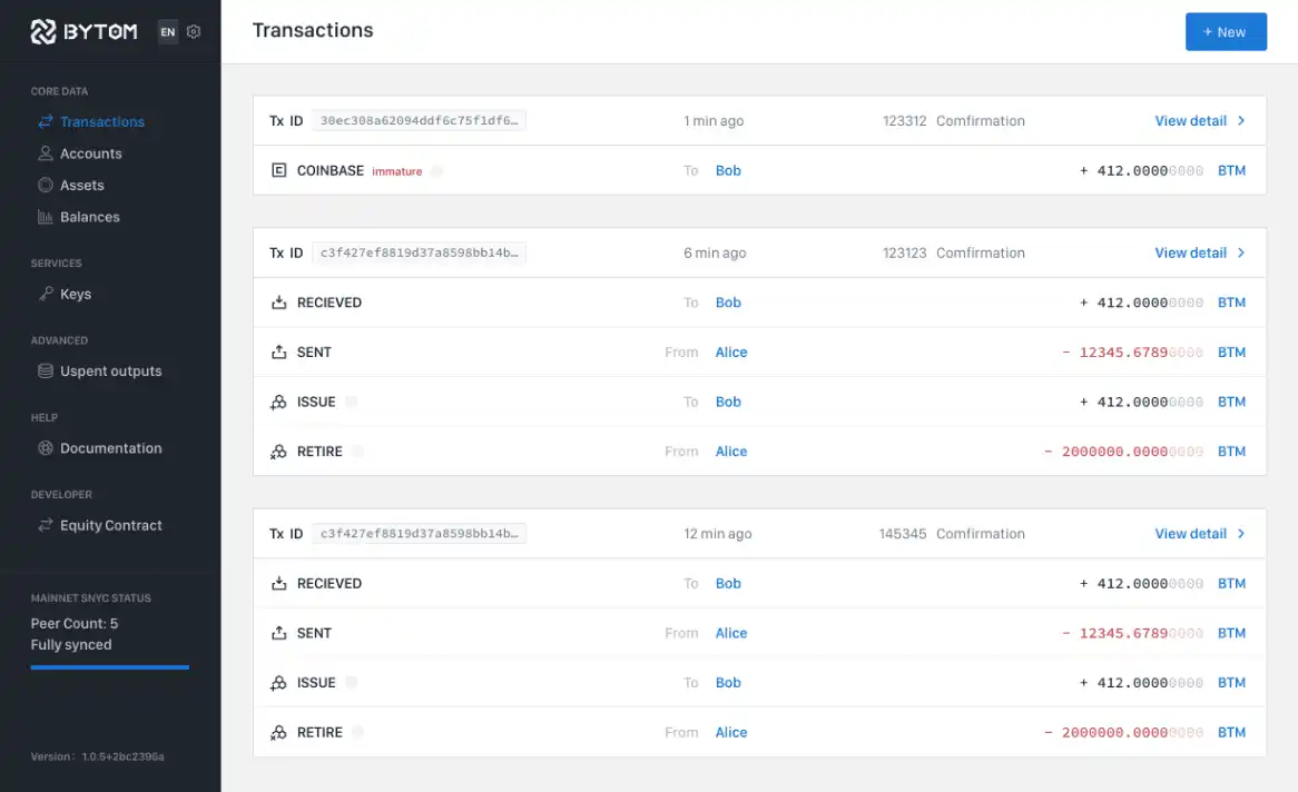 Web ツールまたは Web アプリ Bytom Blockchain をダウンロード