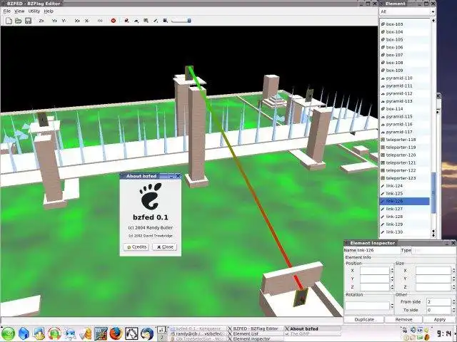 Download web tool or web app BzfEd is a Linux BZFlag World Editor to run in Linux online