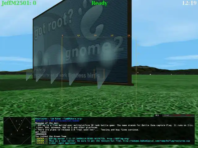 Mag-download ng web tool o web app BZFlag - Multiplayer 3D Tank Game na tatakbo sa Linux online