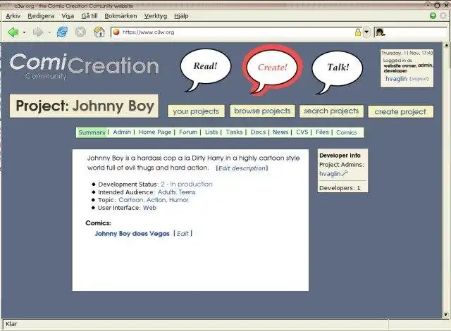 Завантажте веб-інструмент або веб-додаток c3ms - Comic Creation CMS